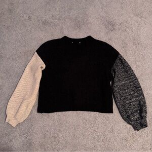 Color Block Ribbed Sweater